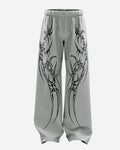 Grey Saiyan Unisex Straight Baggy Pants l stylestitch