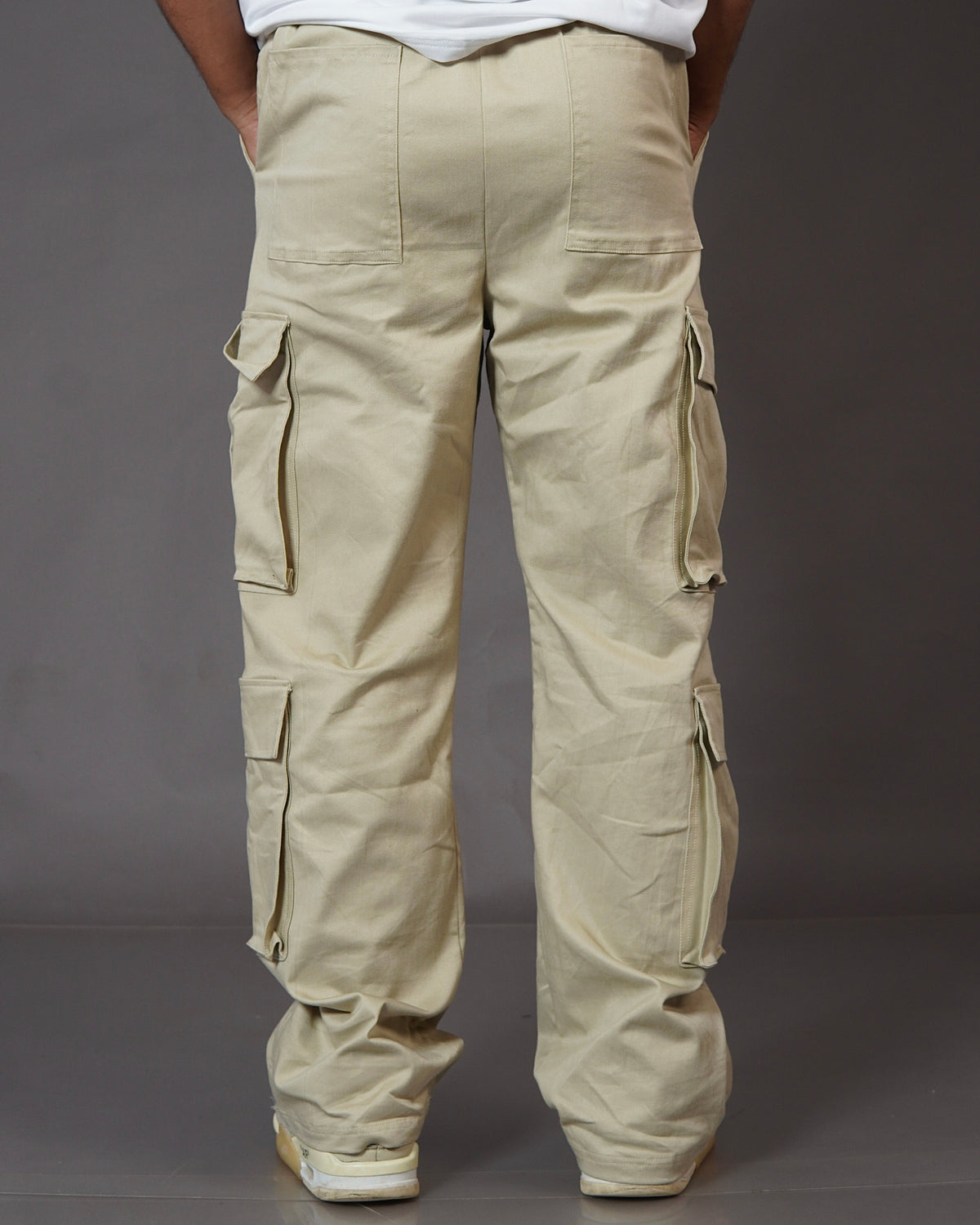 Aesthetic Beige Unisex Cargo by Stylestitch