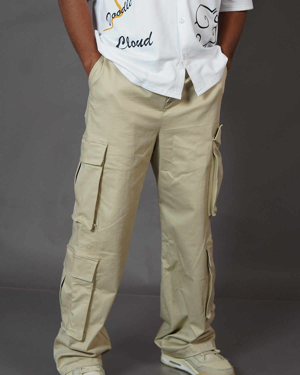 Aesthetic Beige Unisex Cargo by Stylestitch