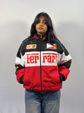 F1 FERRARI TRIO PUFFER PRINTED UNISEX JACKET by Monte Lino