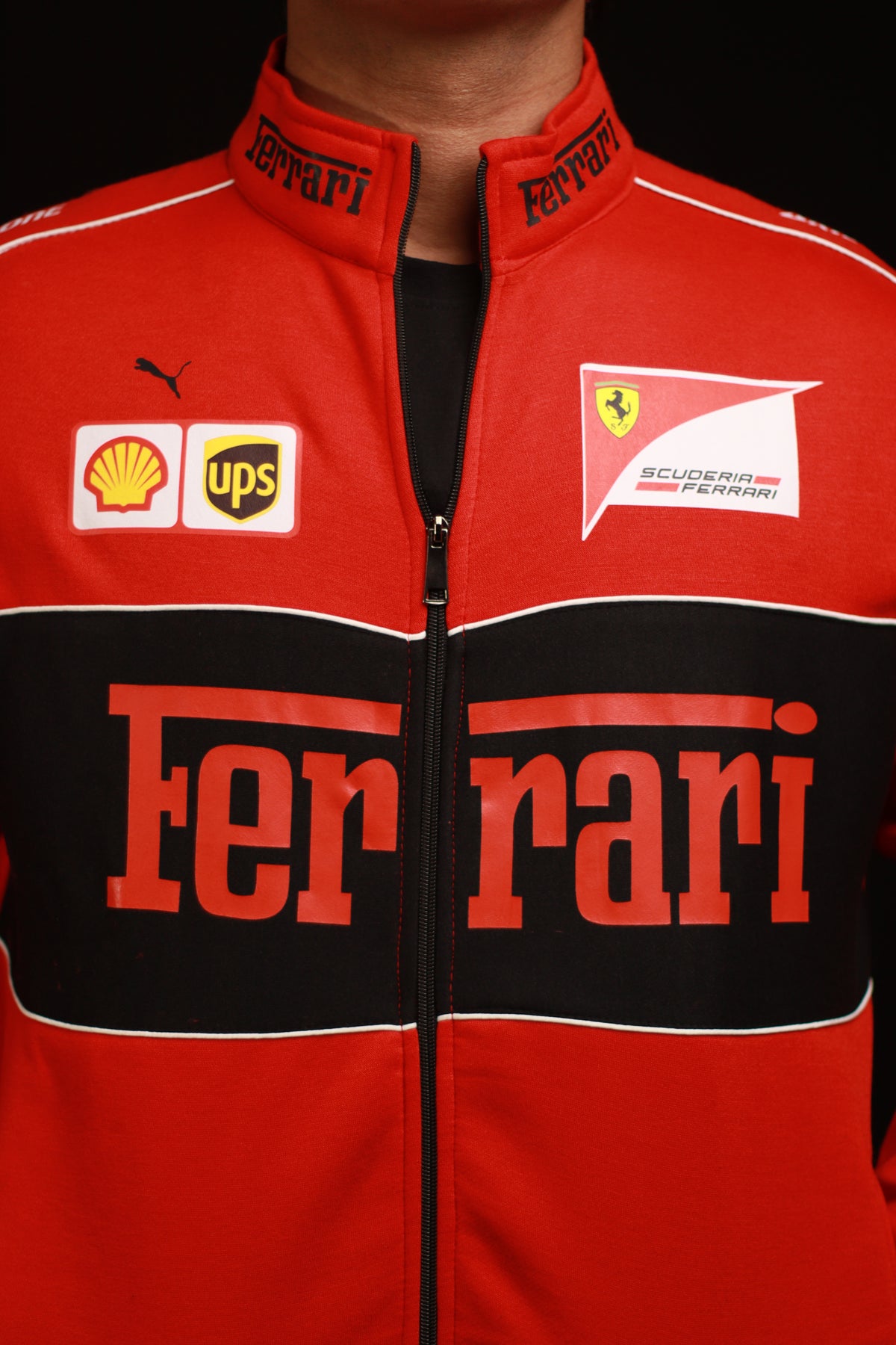 F1 RED FERRARI UNISEX RACING JACKET BY MONTE LINO I DTF