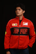 F1 RED FERRARI UNISEX RACING JACKET BY MONTE LINO I DTF