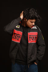 F1 BLACK FERRARI UNISEX EMBROIDED JACKET