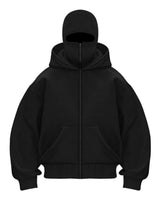 Black Balaclava Aesthetic vintage Hoodi Unisex  by Stylestitch