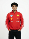 Red  Sweatshirt -Premium Motorsport-Inspired Cotton Fleece