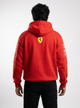 Red  Sweatshirt Hoodie -Premium Motorsport-Inspired Cotton Fleece